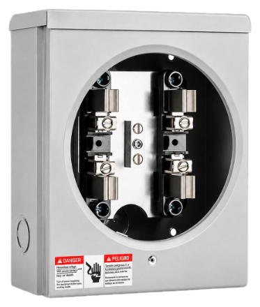 Meter socket base